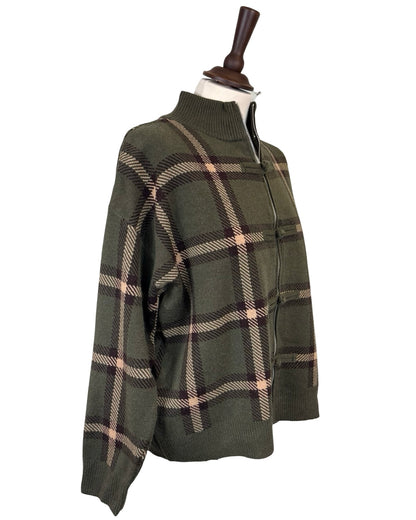 Opal Check Knit Jacket