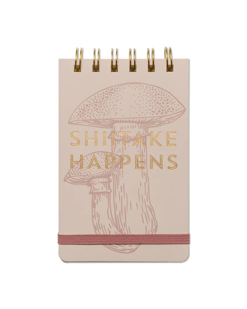 Vintage Sass Twin Wire Notepad - Shiitake Happens