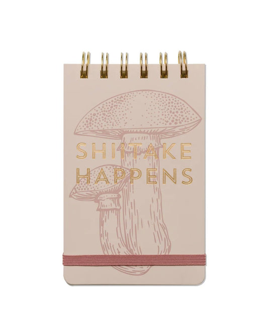 Vintage Sass Twin Wire Notepad - Shiitake Happens