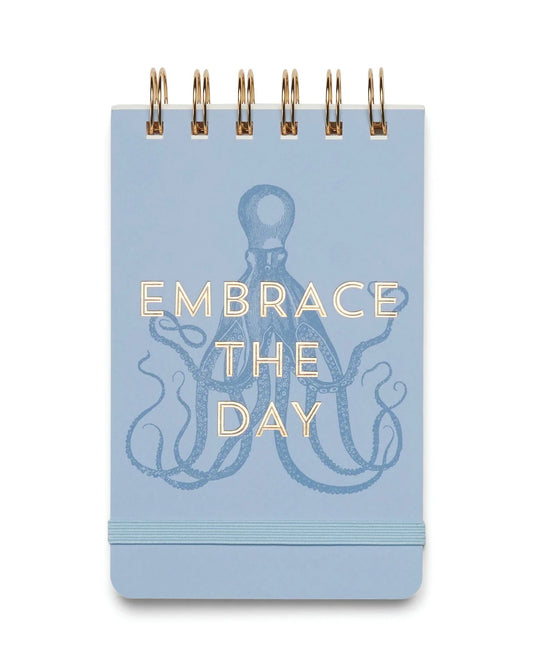 Vintage Sass Twin Wire Notepad - Embrace The Day