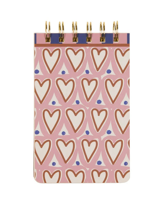A Dopo Twin Wire Notepad - Hearts