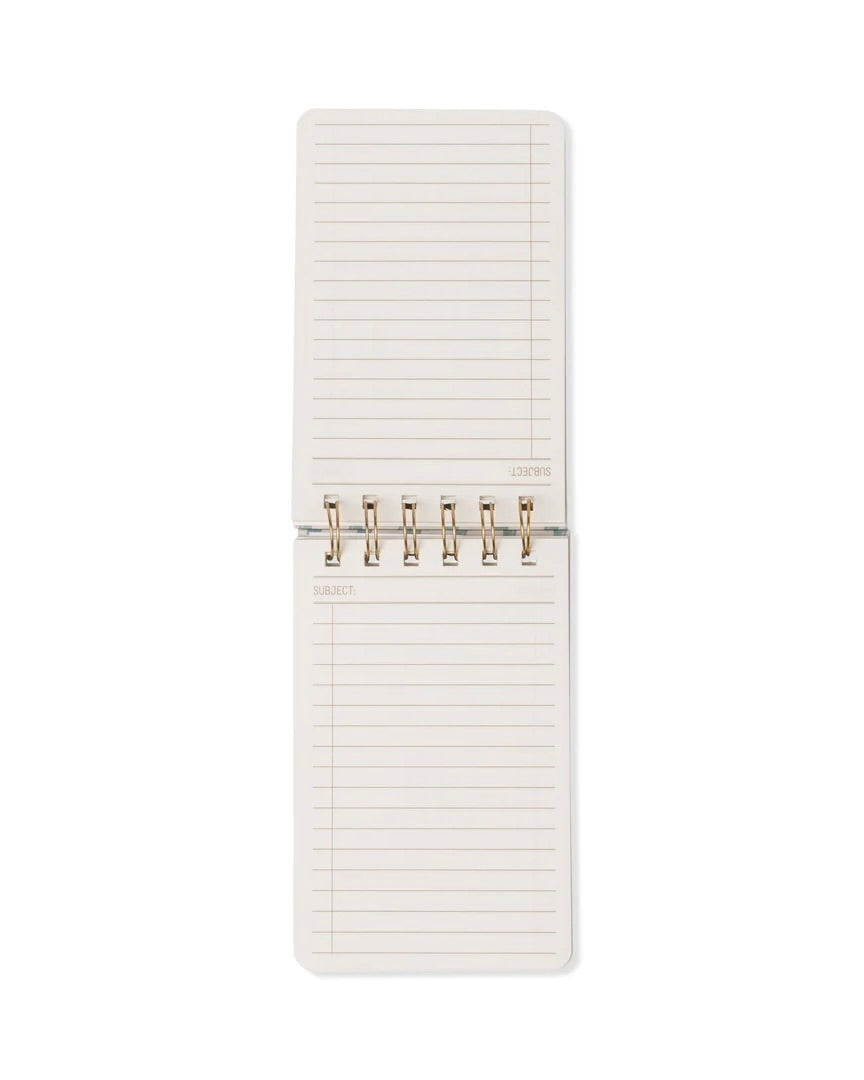 A Dopo Twin Wire Notepad - Wavy Blue