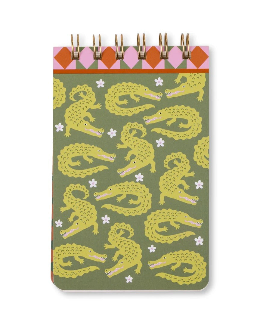 A Dopo Twin Wire Notepad - Crocodile