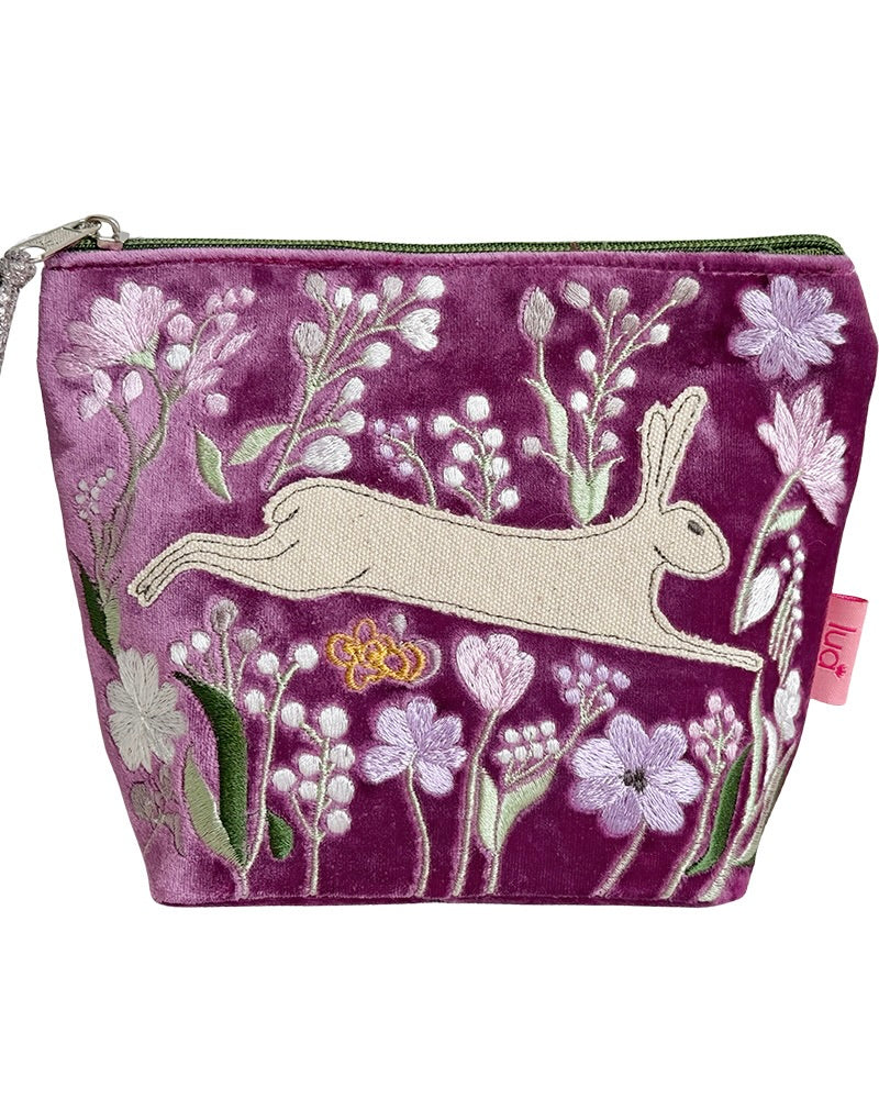 Hare & Flowers Cosmetic Purse