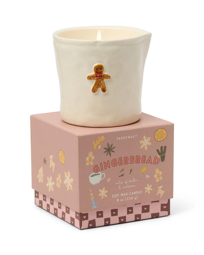 Bistro Gingerbread Ceramic Candle - Gingerbread