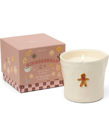 Bistro Gingerbread Ceramic Candle - Gingerbread