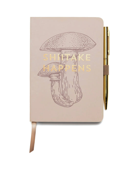 Vintage Sass Notebook With Pen - Shiitake Happens