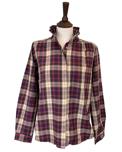 Penny Plaid Ruffle Shirt