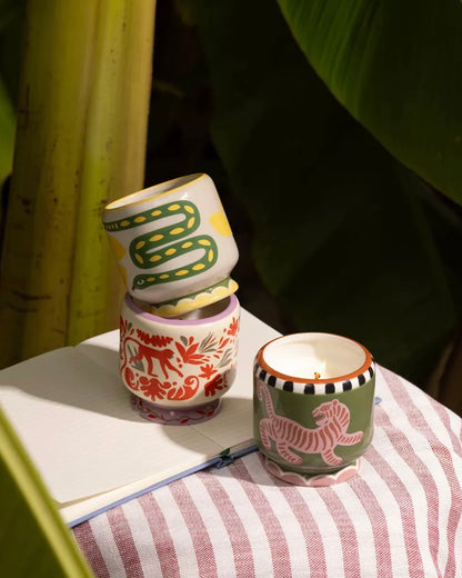 A Dopo Jungle Ceramic Candle - Coconut & Amber