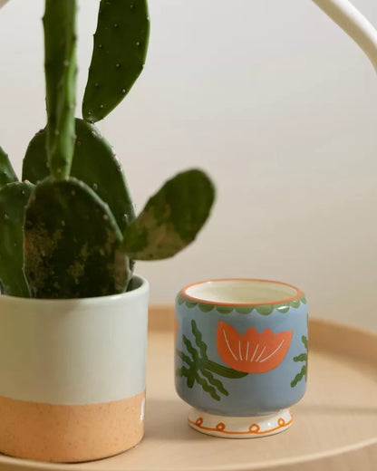A Dopo Flower Ceramic Candle - Cactus Flower