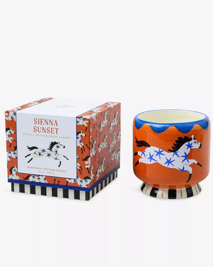 A Dopo Horse Ceramic Candle - Sienna Sunset