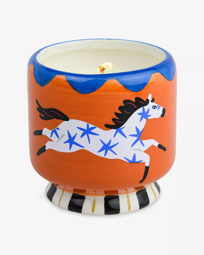 A Dopo Horse Ceramic Candle - Sienna Sunset