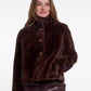 Rino & Pelle Vie Single Breasted Faux Fur Jacket
