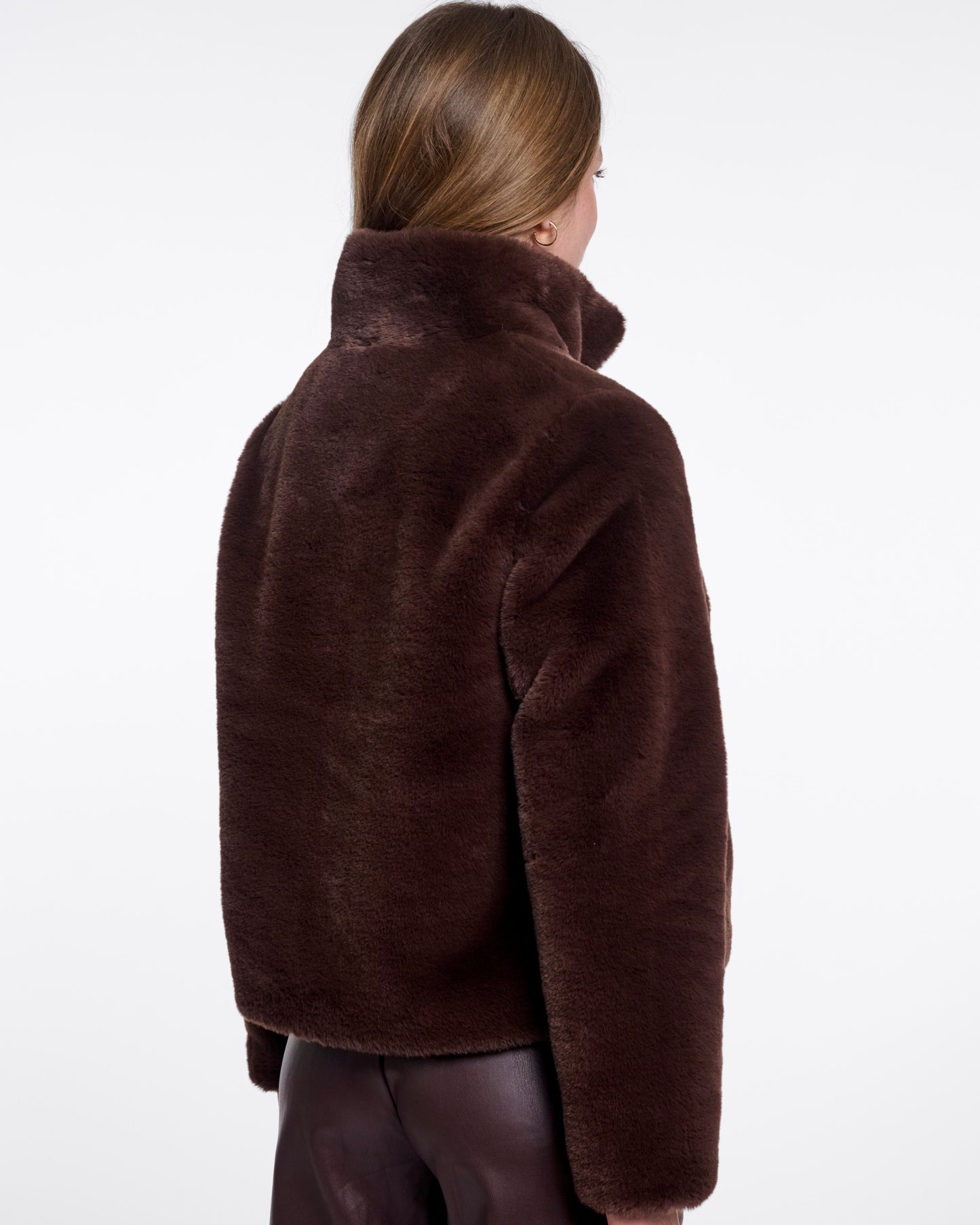 Rino & Pelle Vie Single Breasted Faux Fur Jacket