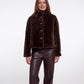 Rino & Pelle Vie Single Breasted Faux Fur Jacket