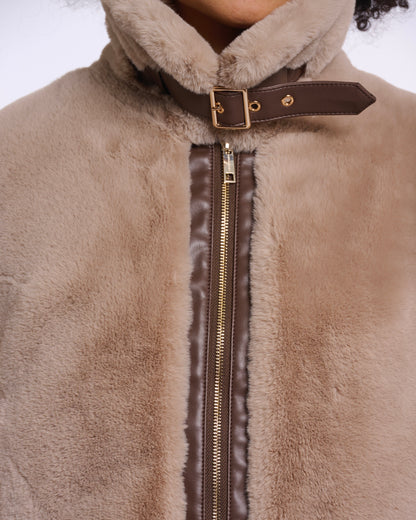 Rino & Pelle Lambra Short Faux Fur Jacket