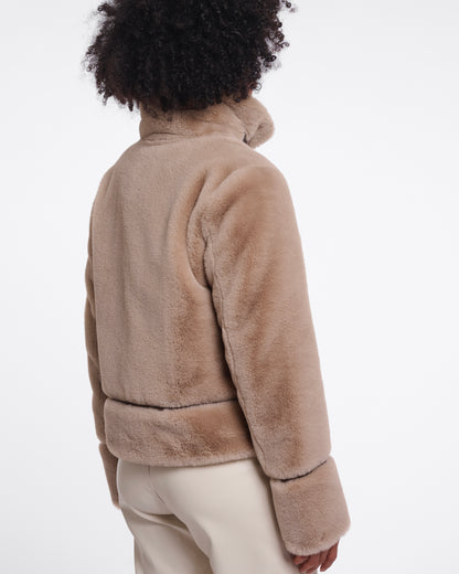 Rino & Pelle Lambra Short Faux Fur Jacket
