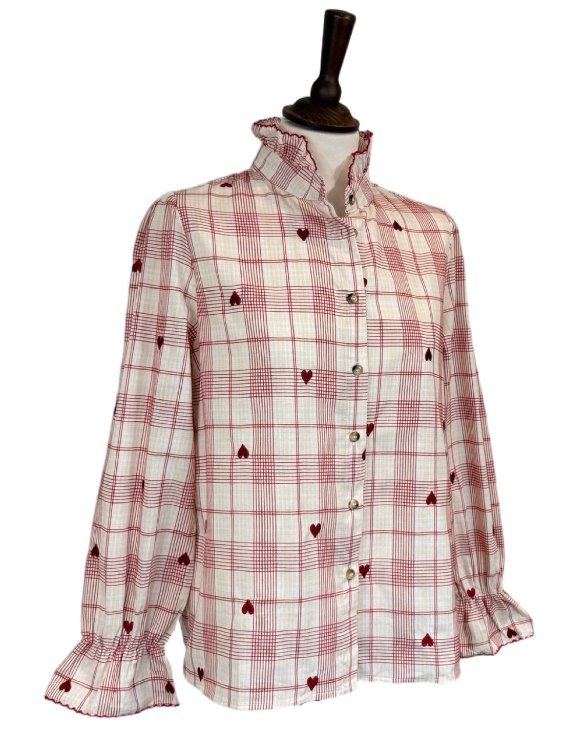 Rosalie Heart Embroidered Shirt