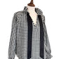 Rosalia Gingham Tie Neck Blouse