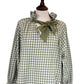 Rosalia Gingham Tie Neck Blouse