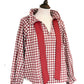 Rosalia Gingham Tie Neck Blouse
