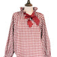 Rosalia Gingham Tie Neck Blouse