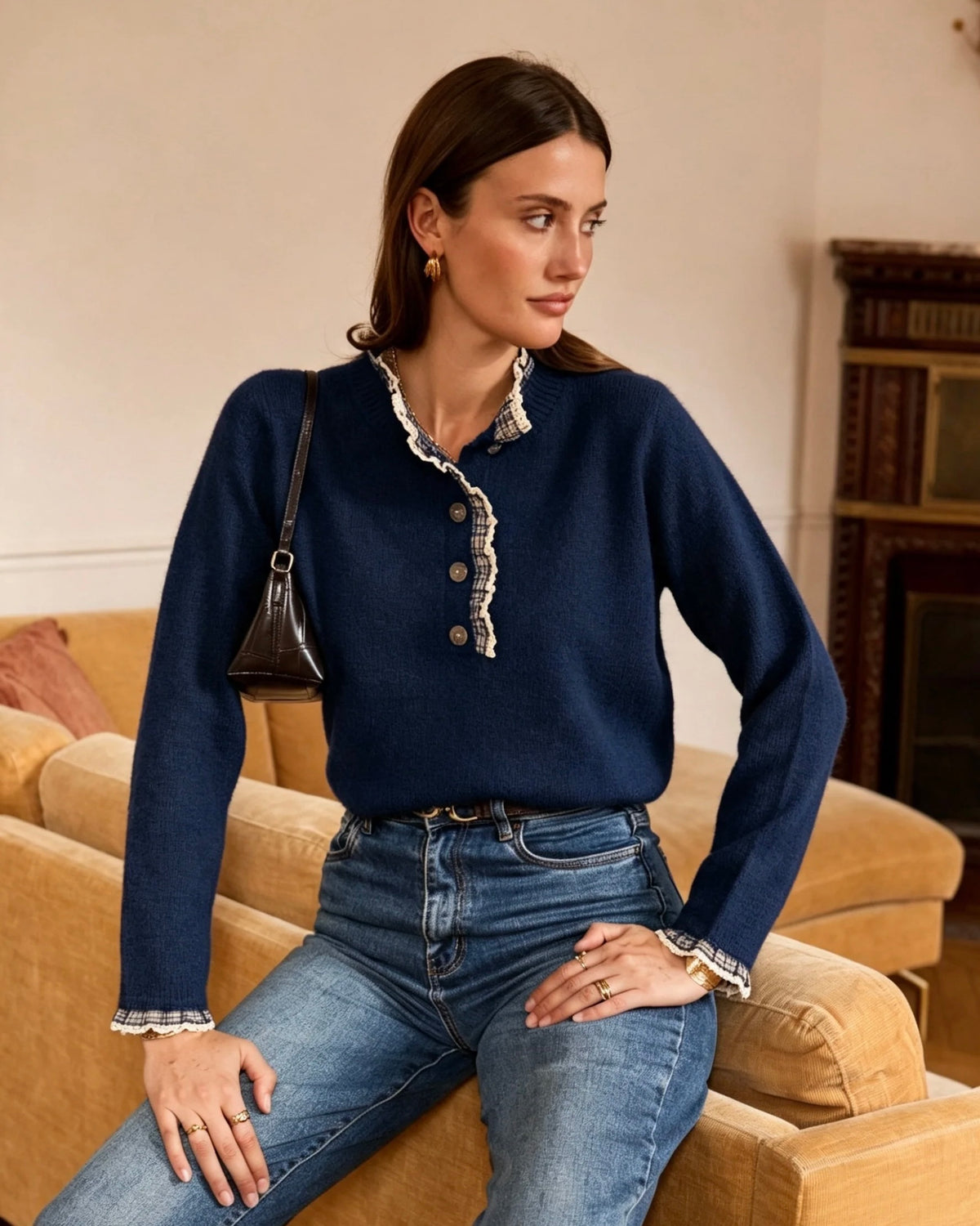 Skyler Frill Collar Jumper