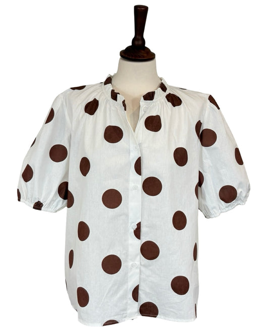 Manon Polka Dot Blouse