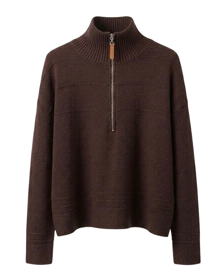 Stanley Half Zip Cashmere Jumper