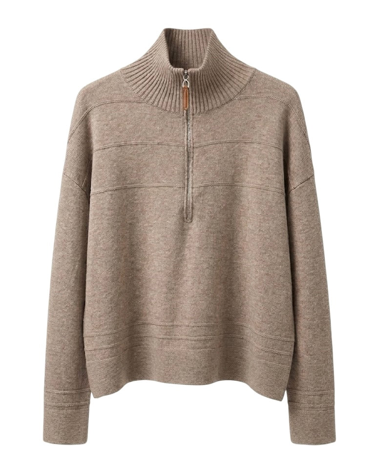 Stanley Half Zip Cashmere Jumper
