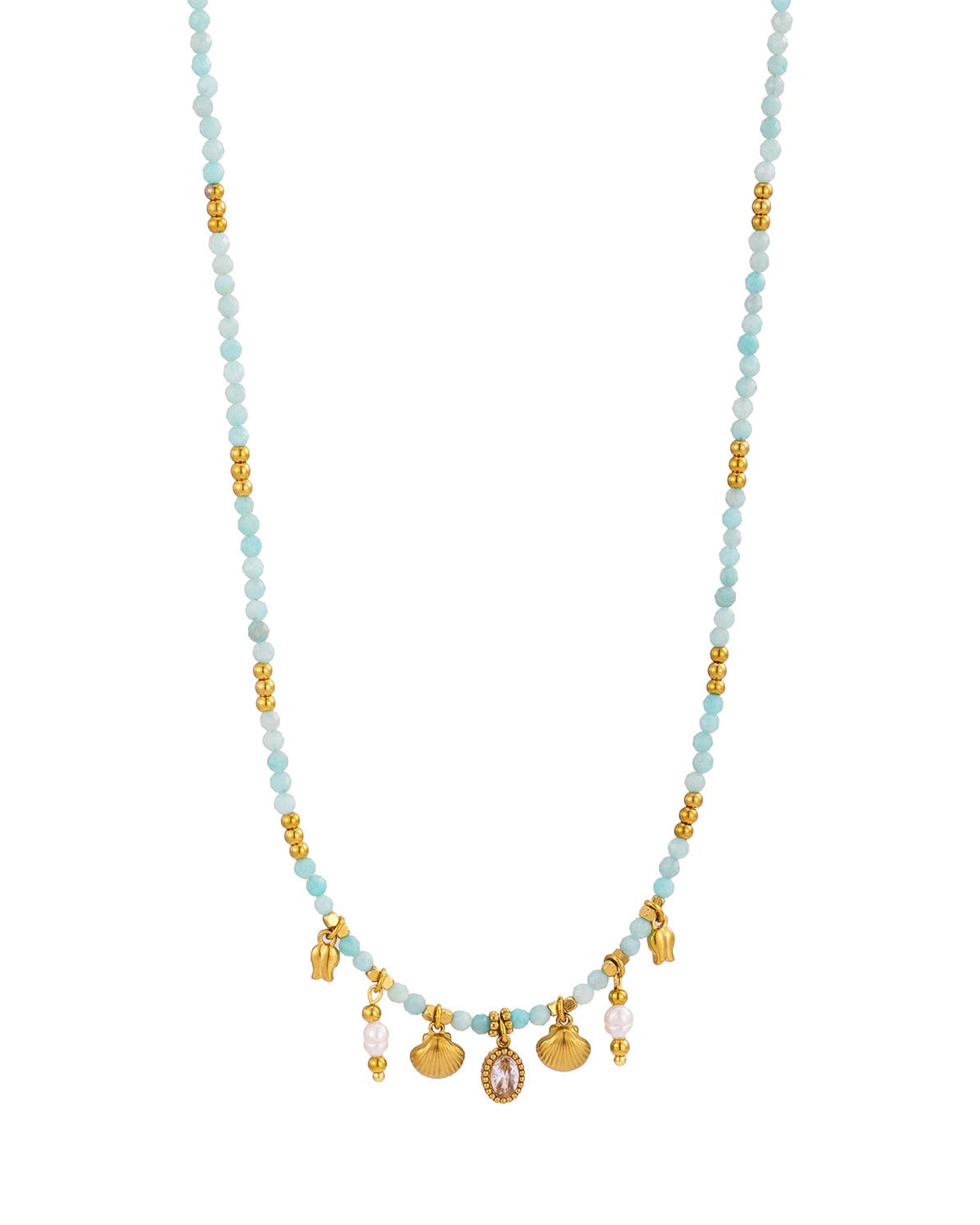 Multi Shell Pendants Necklace