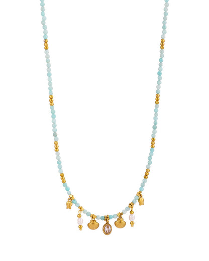 Multi Shell Pendants Necklace