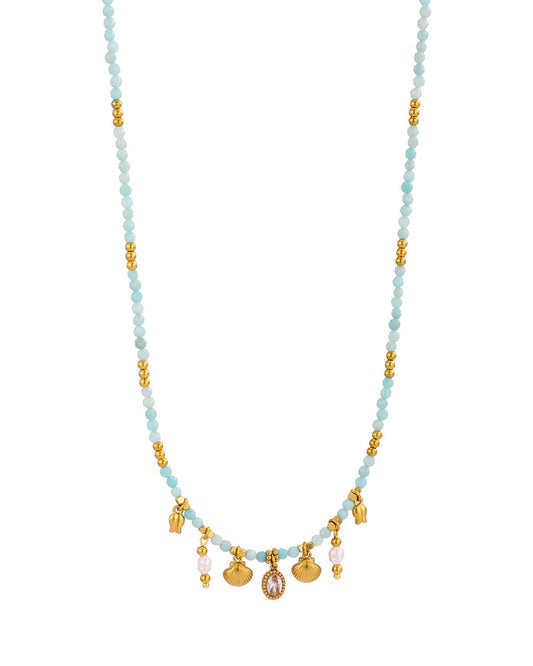 Multi Shell Pendants Necklace