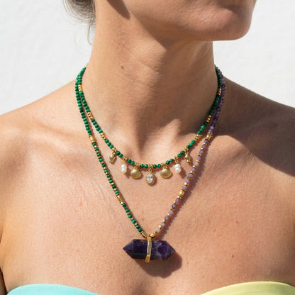 Multi Shell Pendants Necklace
