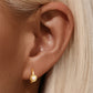 Gold Opal Huggies