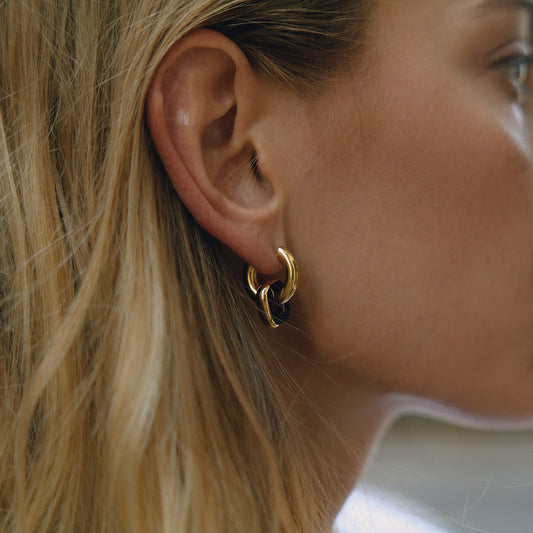 Square Drop Hoops