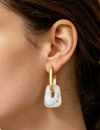 Resin Drop Earrings