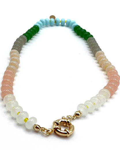 Semi Precious Stone Beaded Necklace