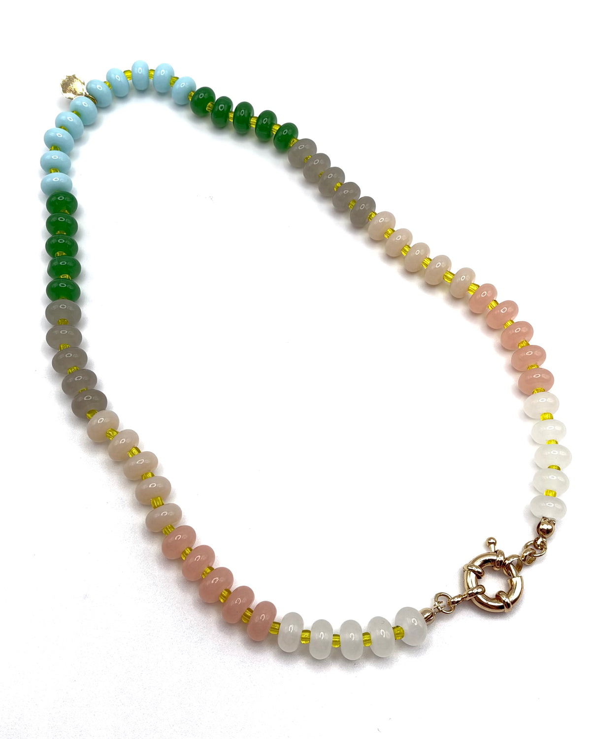 Semi Precious Stone Beaded Necklace