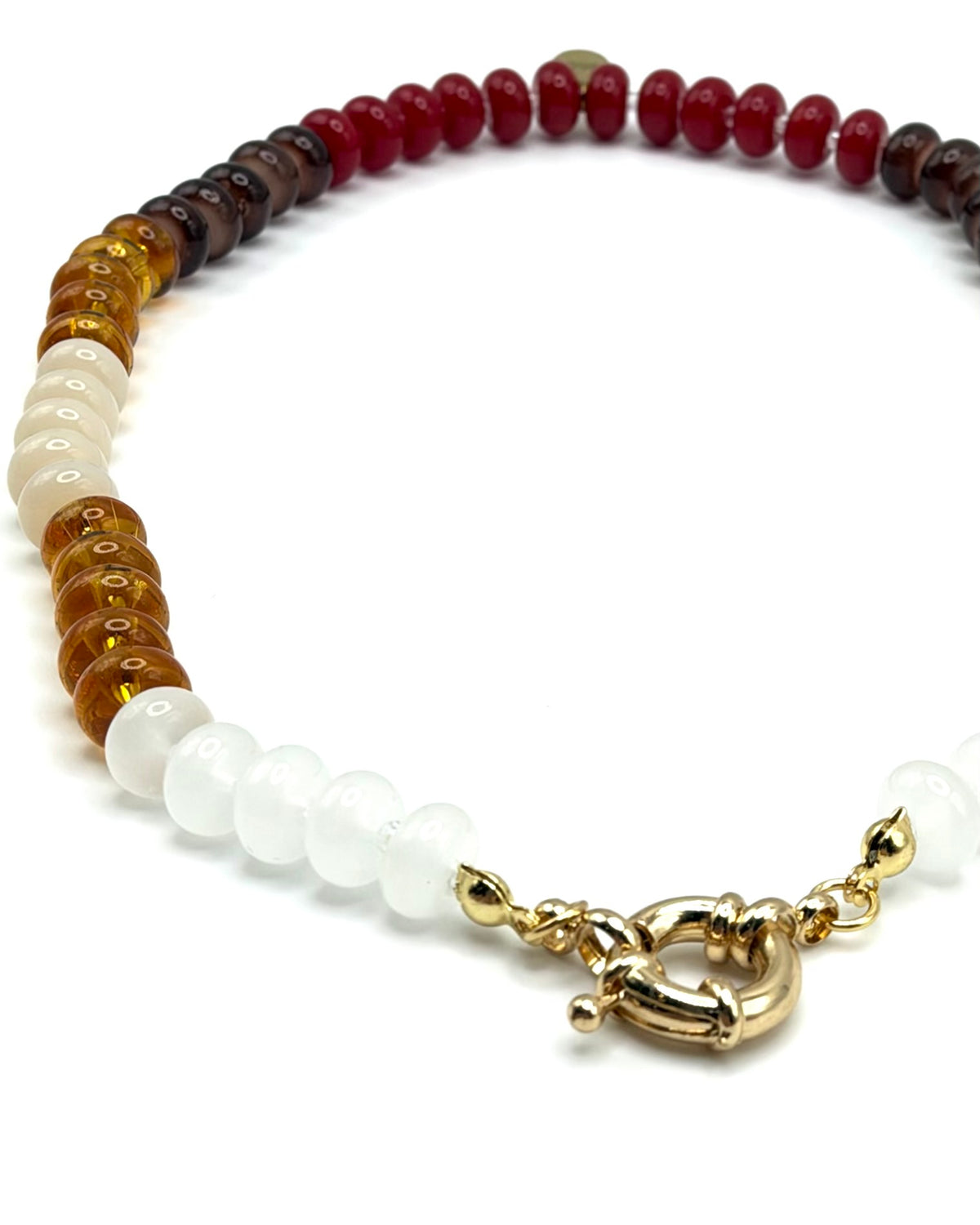 Semi Precious Stone Beaded Necklace