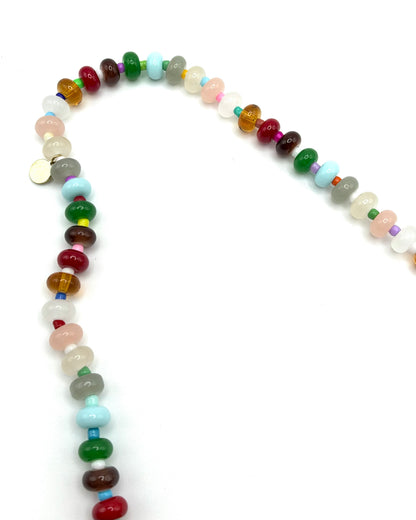 Semi Precious Stone Beaded Necklace