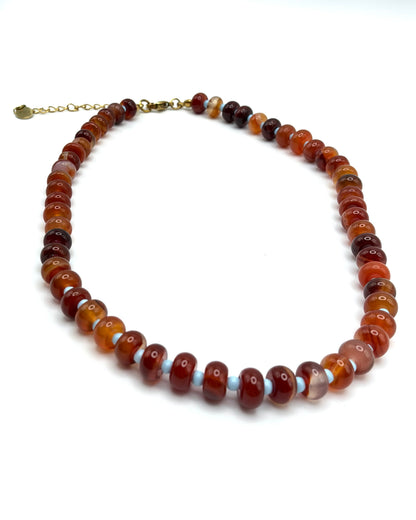 Semi Precious Stone Beaded Necklace