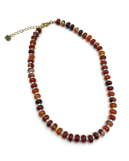 Semi Precious Stone Beaded Necklace