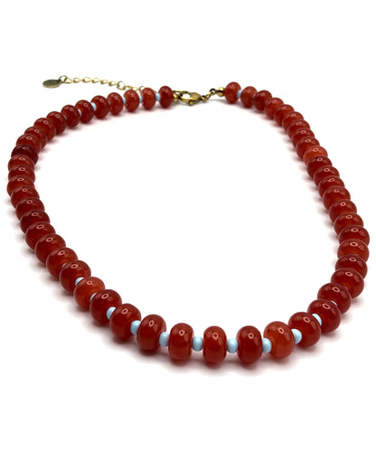 Semi Precious Stone Beaded Necklace
