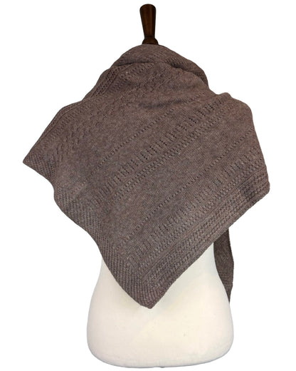 Wool Large Open Knit Scarf