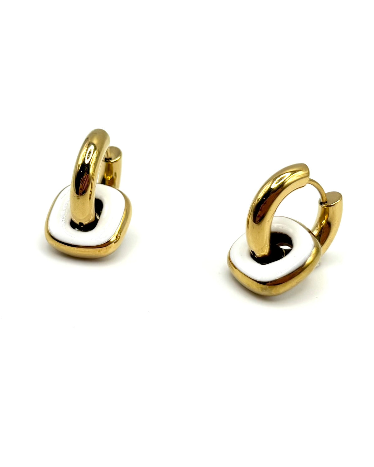 Square Drop Hoops