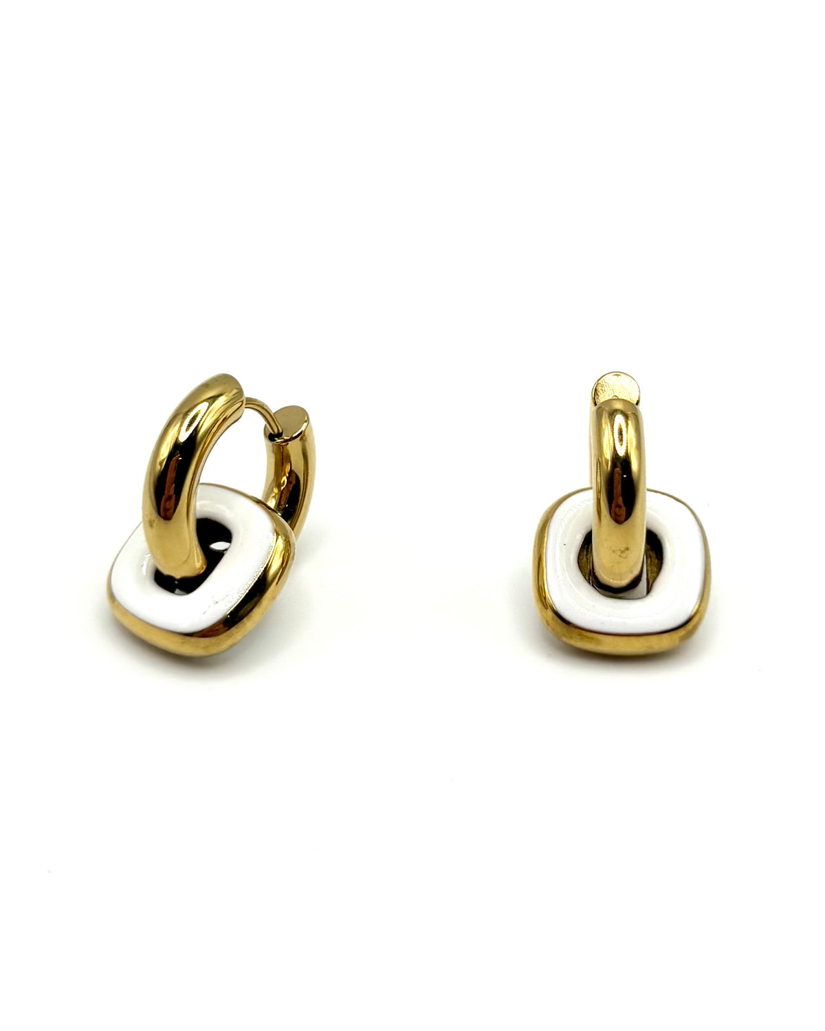 Square Drop Hoops