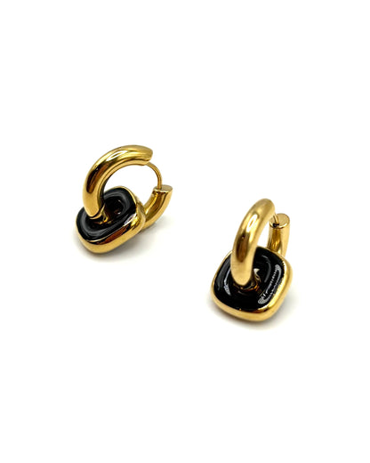 Square Drop Hoops