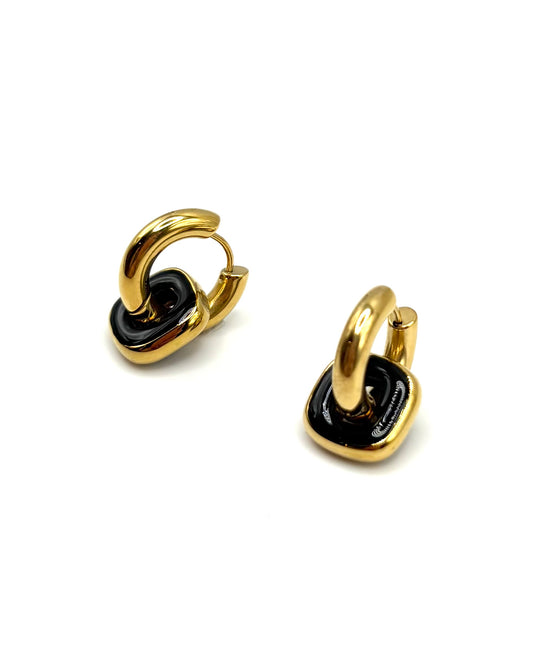 Square Drop Hoops