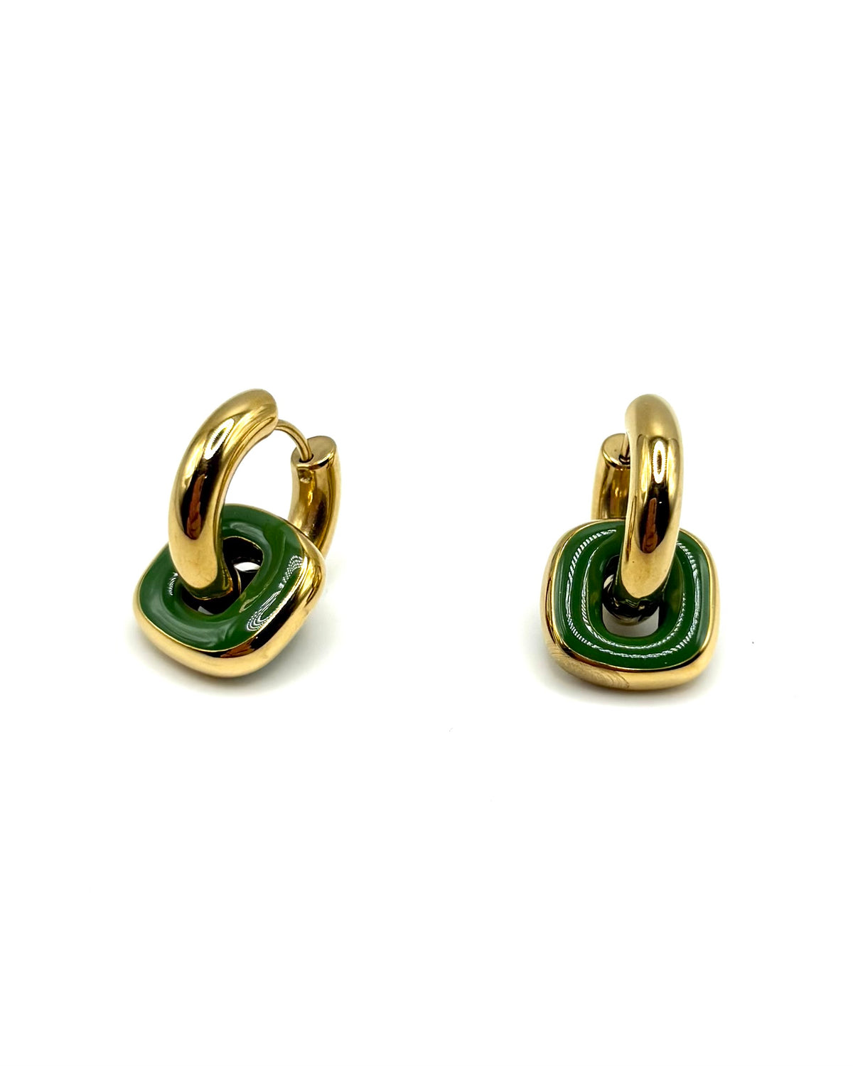 Square Drop Hoops